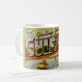 Gulfport Mississippi Groeten Ansichtkaart Koffiemok