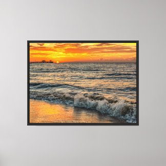 Gulfport Sunrise Canvas Afdruk