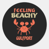 Gulfport Vakantie - Mississippi Gezinsreis Ronde Sticker (Voorkant)