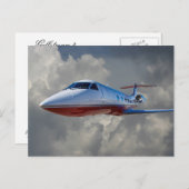GULFSTREAM 3 IN CLOUDS BRIEFKAART (Voorkant / Achterkant)