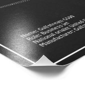 Gulfstream G500 - Vliegtuigblauwdruk Plannen PD Foto Afdruk (Hoek)