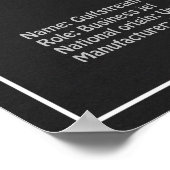 Gulfstream G500 - Vliegtuigblauwdruk Plannen PD Poster (Hoek)