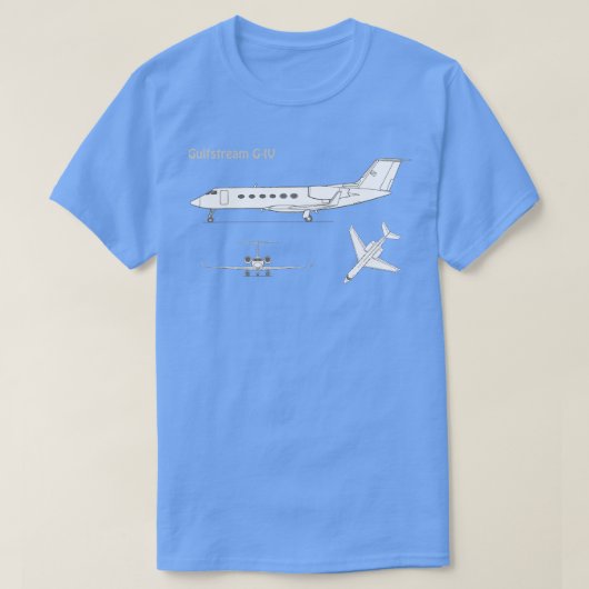 Gulfstream G IV Business Jet ABpng TShirt (Design voorkant)
