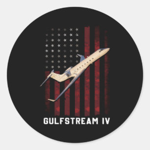 Gulfstream IV Gulfstream 4 Gulfstream G IV G4 Jet Ronde Sticker