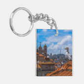 Gull Birds Eye Uitzicht Rooftops uit Portugal Sleutelhanger (Voorkant Links)