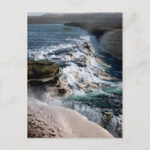 Gull Foss Waterfall IJsland Briefkaart (Voorkant)