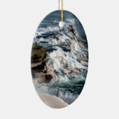 Gull Foss Waterfall IJsland Keramisch Ornament (Rechts)