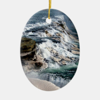 Gull Foss Waterfall IJsland Keramisch Ornament