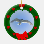 Gull in Flight 2 Ornament (Achterkant)