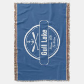 Gull Lake Minnesota-anker, peddels-stad en naam Deken (Voorkant Verticaal)