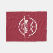 Gull Lake Minnesota-anker, peddels-stad en naam Fleece Deken (Voorkant (Horizontaal))