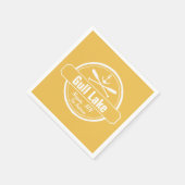 Gull Lake Minnesota-anker, peddels-stad en naam Servetten (Hoek)