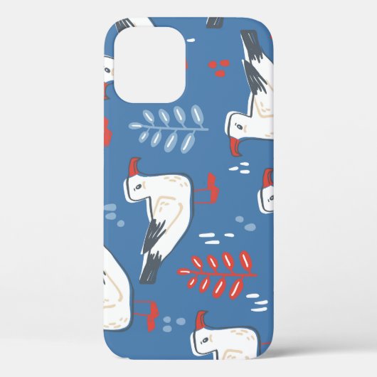 Gull Walking: naadloos patroon. Case-Mate iPhone Case (Achterkant)