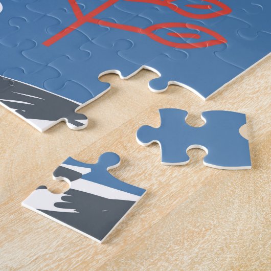 Gull Walking:  naadloos patroon. Legpuzzel (Zijkant)