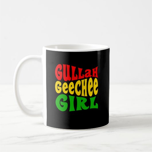 Gullah Geechee Girl Gift Koffiemok (Links)