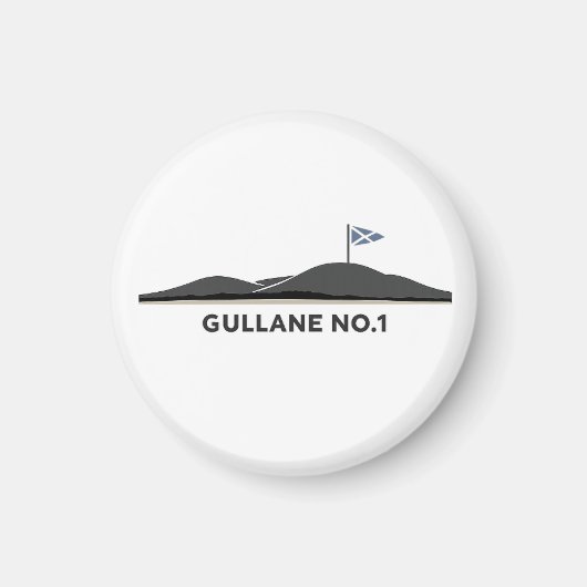 Gullane Schotland Golfbal Magneet (Voorkant)