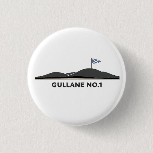 Gullane Schotland Golfbal  Ronde Button 3,2 Cm (Voorkant)