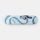 Gulle G-sleutel persoonlijk blauw Skateboard (Horizontaal)