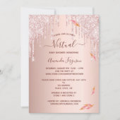 Gulle herfst van Virtual baby shower roos glitter  Kaart (Voorkant)