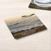 GULLEN EN OCEAN QOUTE KARTONNEN ONDERZETTERS (Schuin)