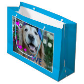 Gullende Golden Retriever Love Groot Cadeauzakje (Voorkant Gekanteld)