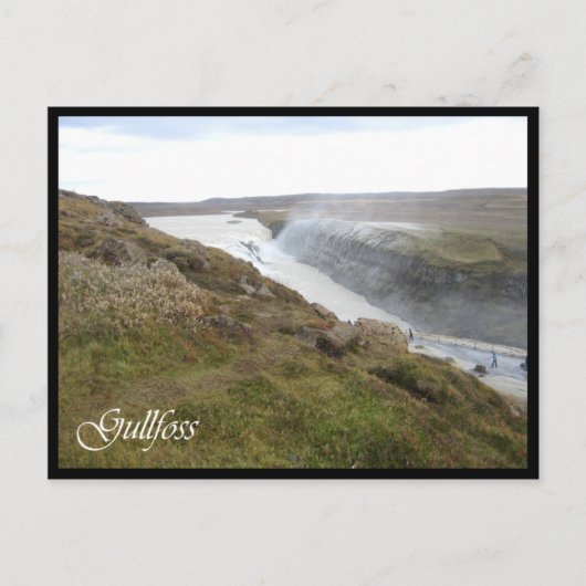 Gullfoss Briefkaart (Voorkant)