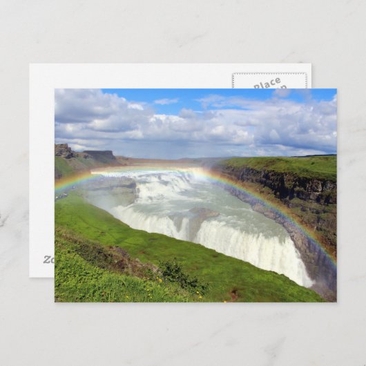 Gullfoss Briefkaart (Voorkant / Achterkant)