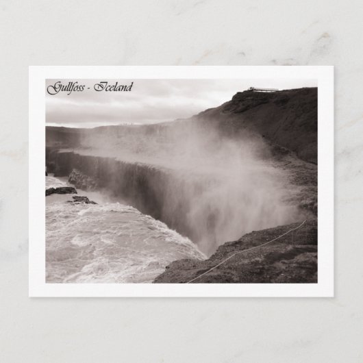 Gullfoss Briefkaart (Voorkant)