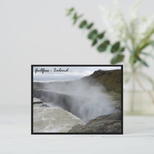 Gullfoss Briefkaart (Staand voorkant)