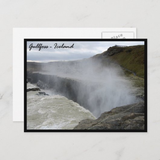 Gullfoss Briefkaart (Voorkant / Achterkant)