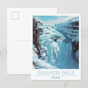 Gullfoss Herfsten België Reizen Briefkaart