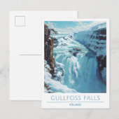 Gullfoss Herfsten België Reizen Briefkaart (Voorkant / Achterkant)