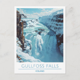 Gullfoss Herfsten België Reizen Briefkaart