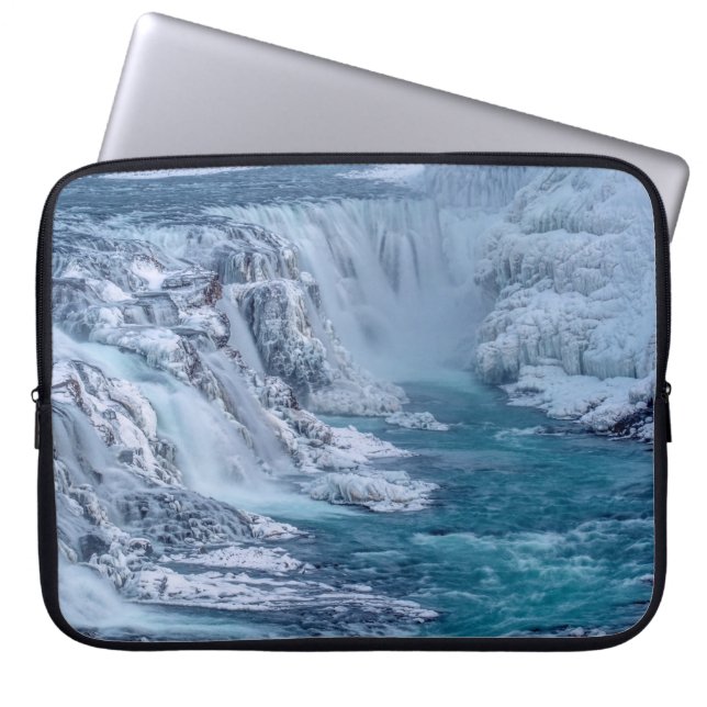 Gullfoss-Herfsten Laptop Sleeve (Voorkant)