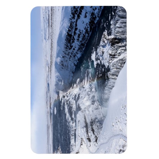 Gullfoss Herfsten Waterval Magneet (Verticaal)