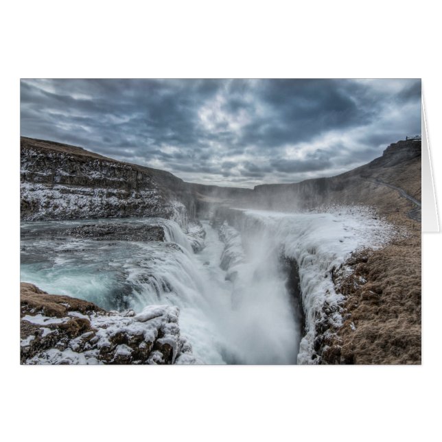 Gullfoss Waterfall, IJsland (Voorkant Horizontaal)