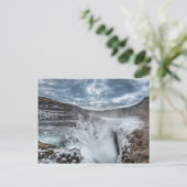 Gullfoss Waterfall, IJsland Briefkaart (Staand voorkant)