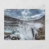 Gullfoss Waterfall, IJsland Briefkaart (Voorkant)