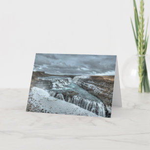 Gullfoss Waterfall, IJsland Kaart