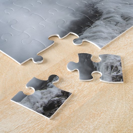 Gullfoss Waterfall, IJsland Legpuzzel (Zijkant)