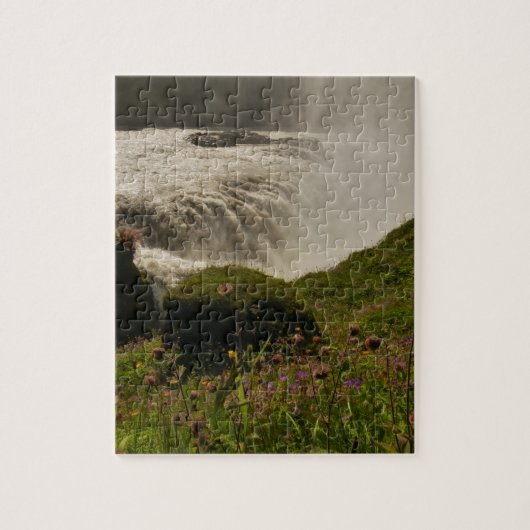 Gullfoss Waterfall IJsland Puzzle Legpuzzel (Verticaal)