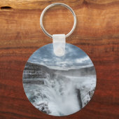 Gullfoss Waterfall, IJsland Sleutelhanger (Voorkant)