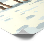 Gullfoss Waterval IJsland Reisposter Poster (Hoek)