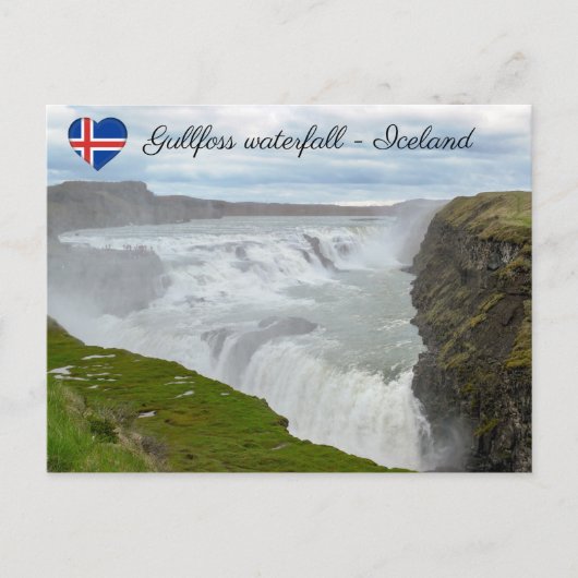 Gullfoss-waterval - Zuidwest-IJsland Briefkaart (Voorkant)