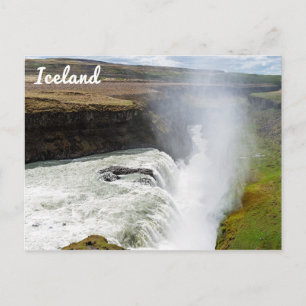 Gullfoss waterval - Zuidwest-IJsland Briefkaart