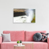 Gullfoss waterval - Zuidwest-IJsland Canvas Afdruk (Insitu (Woonkamer))