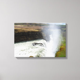 Gullfoss-waterval - Zuidwest-IJsland Canvas Afdruk