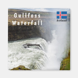 Gullfoss waterval - Zuidwest-IJsland Magneet