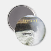 Gullfoss waterval - Zuidwest-IJsland Magneet (Voorkant / Achterkant)