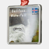 Gullfoss waterval - Zuidwest-IJsland Metalen Ornament (Links)
